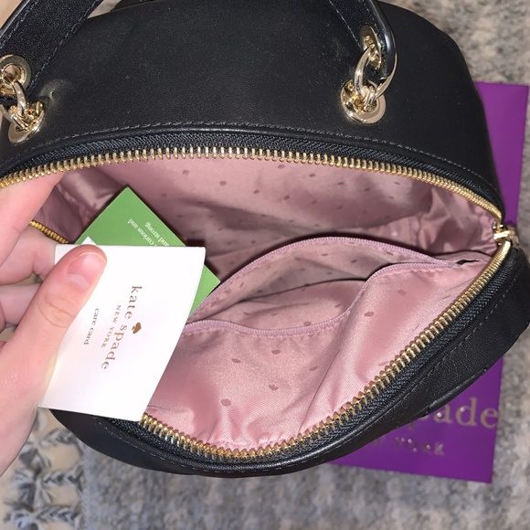Brand new never worn black Kate spade backpack